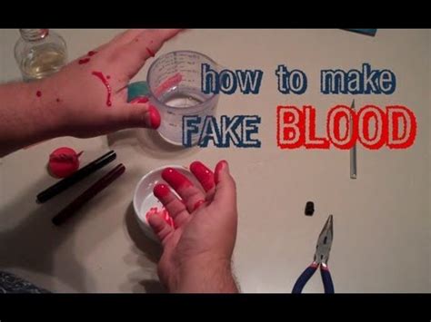 fake blood that doesn t stain white clothes|how to make realistic blood.